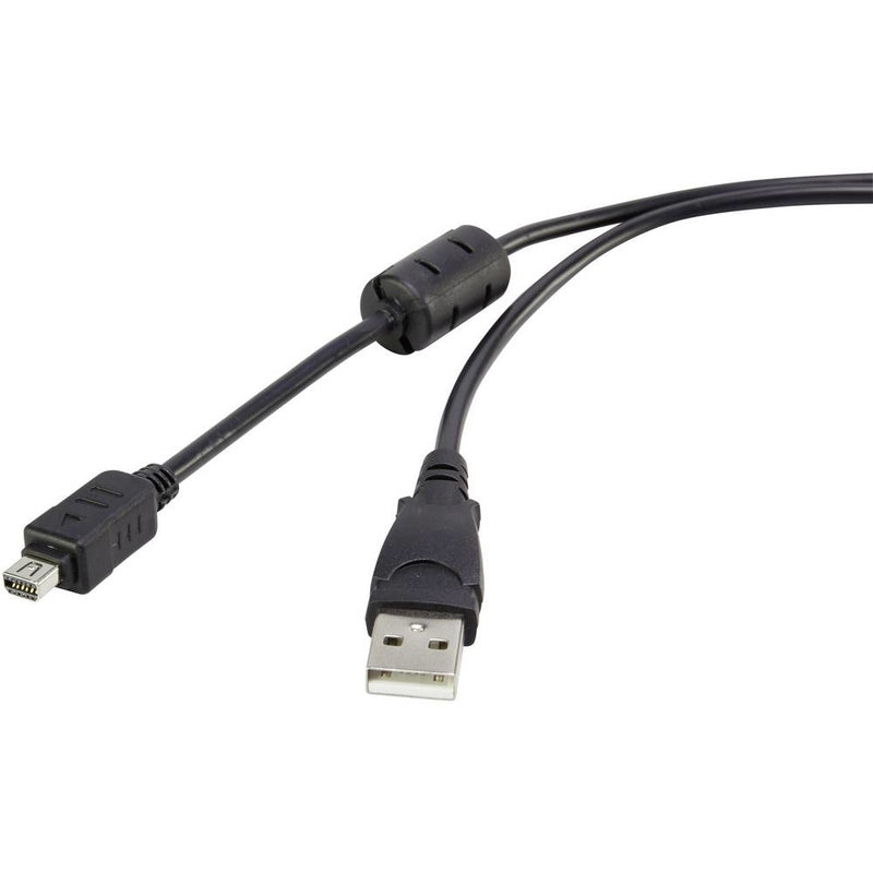 Renkforce USB 2.0 Anschlusskabel[1x 2.0 Stecker A - 1x Olympus] 1.50 m Black mit - Digital/Daten