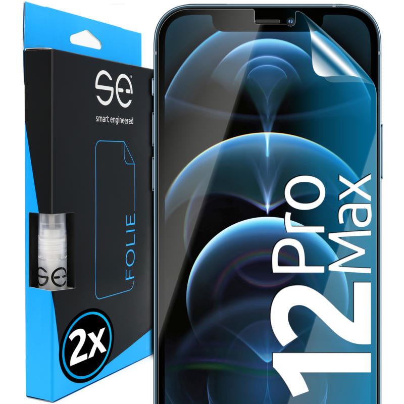 smart.engineered 2x3D screen protector for Apple iPhone 12 Pro Max transparent