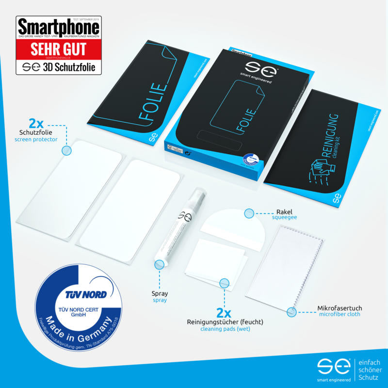 smart.engineered 2x3D screen protector for Samsung Galaxy S21 Ultra transparent
