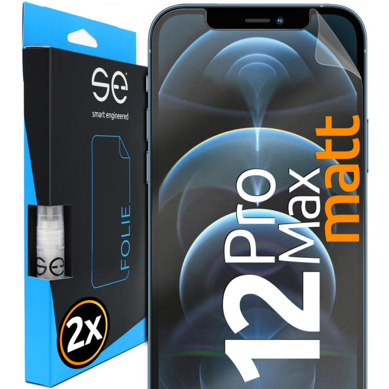smart.engineered 2x3D screen protector for Apple iPhone 12 Pro Max matte