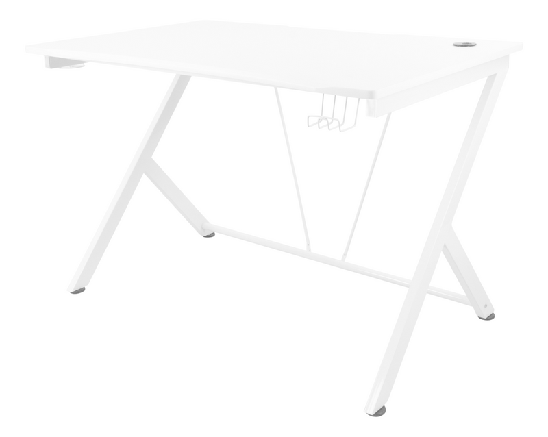Deltaco bord - rektangulær - hvid
