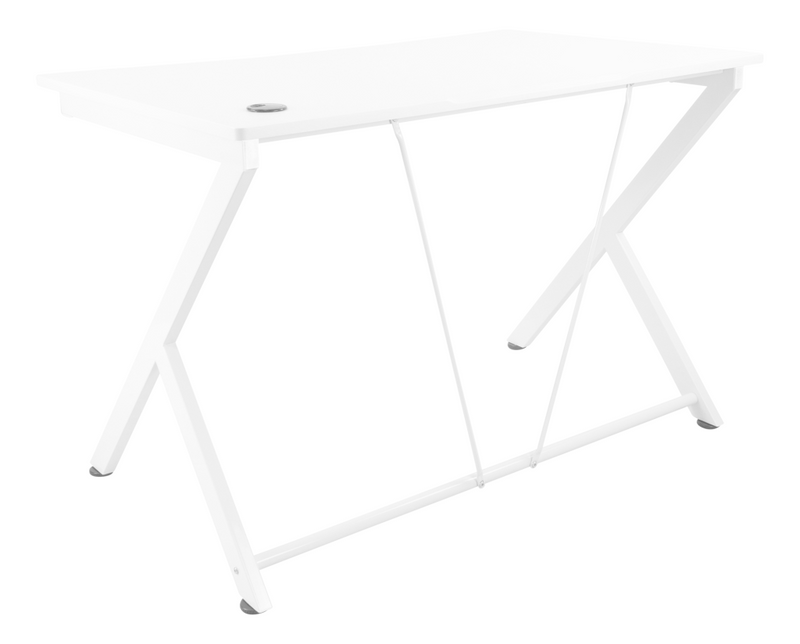 Deltaco bord - rektangulær - hvid