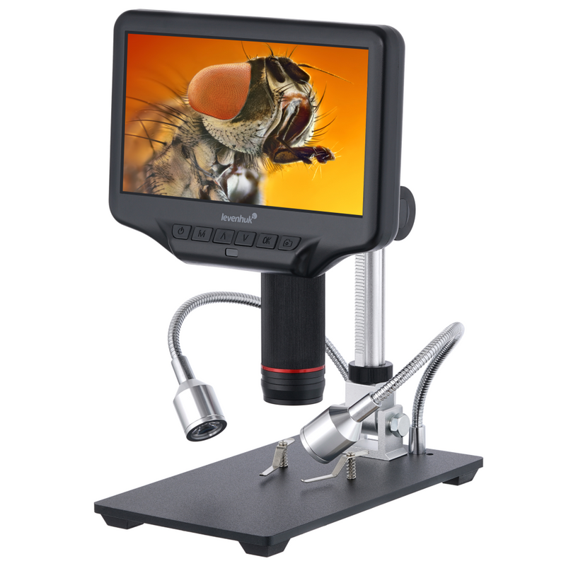Levenhuk DTX RC4 - Digitales Mikroskop - Schwarz - Metall - LCD - 17,8 cm (7 Zoll) - MicroSD (TransFlash)