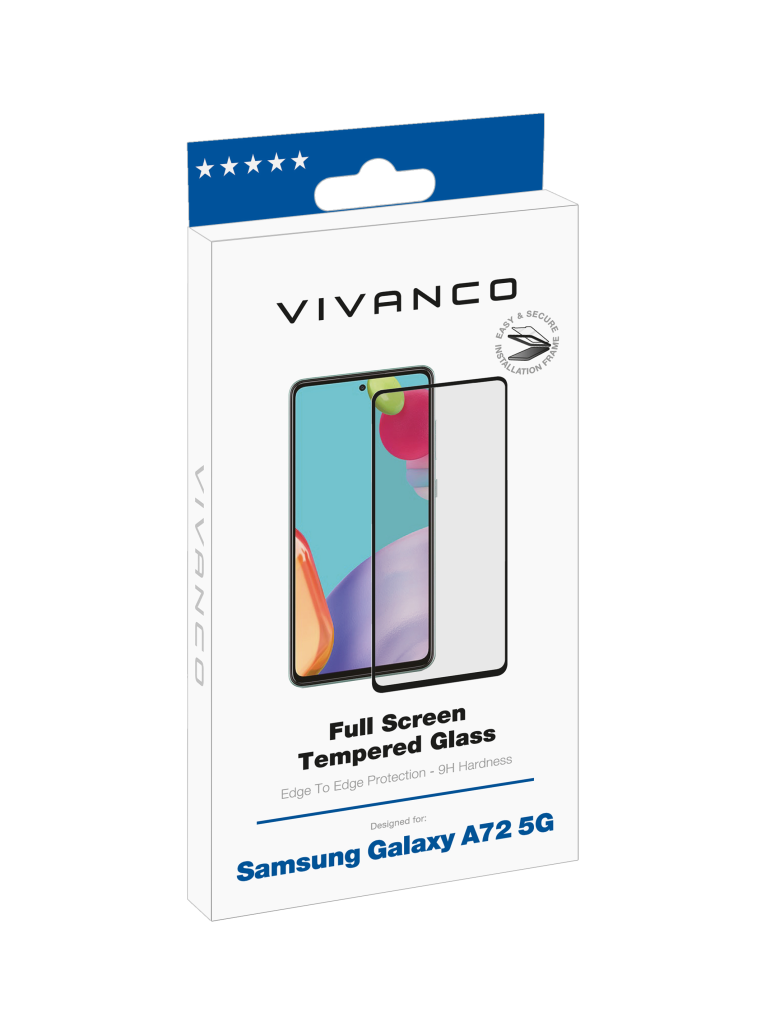 Vivanco 2.5D Full Screen 62436 Displayschutzglas Passend für Handy Galaxy A72 5G 1 St.