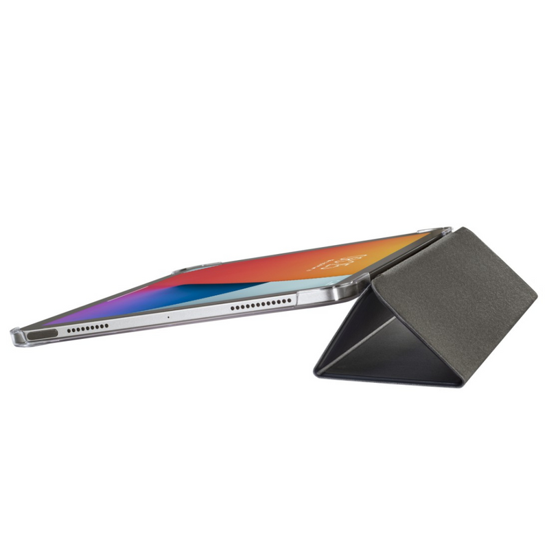 Hama "Fold Clear" - Flip-Hülle für Tablet - Polyurethan - Schwarz, durchsichtig - 12.9" - für Apple 12.9-inch iPad Pro (5. Generation)