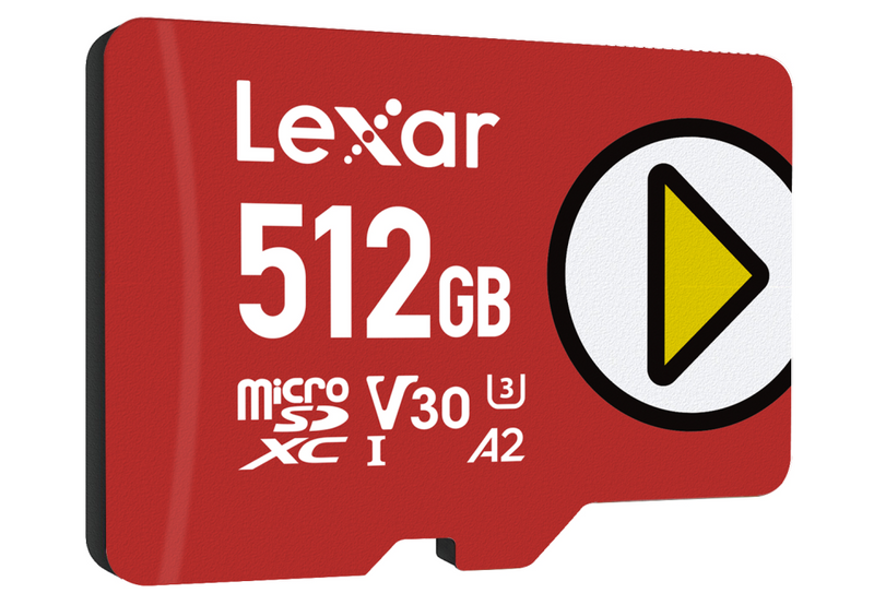 Lexar microSDXC Card 512GB PLAY 1066x UHS-I U3 up to 150MB/s - Extended Capacity SD (MicroSDHC)