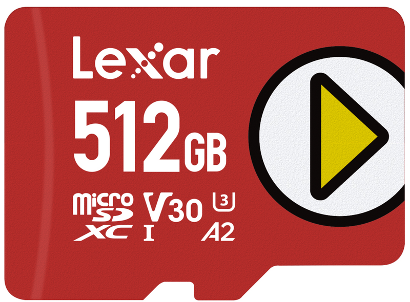Lexar microSDXC Card 512GB PLAY 1066x UHS-I U3 up to 150MB/s - Extended Capacity SD (MicroSDHC)