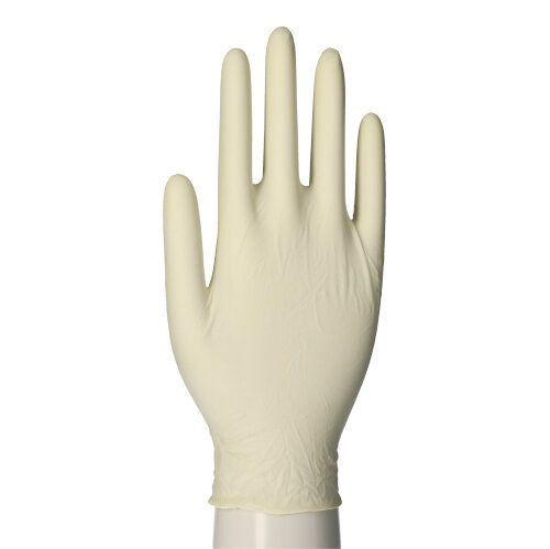 PAPSTAR unisex Einmalhandschuhe white grip transparent Groesse M 100 St.