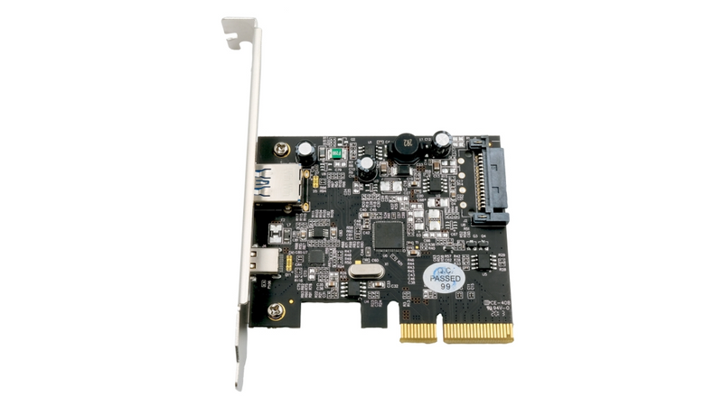 Exsys USB 3.2 Express Karte 1A- 1C-Port Gen2 PCIe x4 inkl.LowProfile Bügel - Digital/Daten