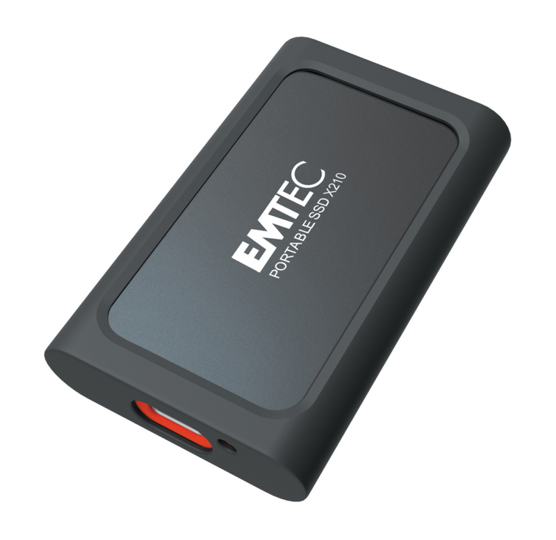 EMTEC X210 - SSD - 256 GB - extern (tragbar) - USB 3.2 Gen 2 (USB-C Steckverbinder)