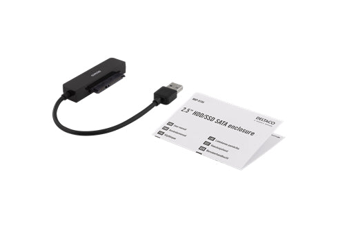 Deltaco Ekstern Lagringspakning USB 3.1 Gen 1 SATA 6Gb/s