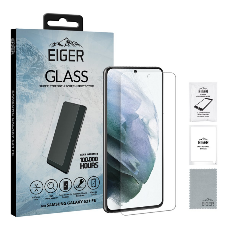 Eiger 2.5D SP Glass Samsung S21 FE cl| clear
