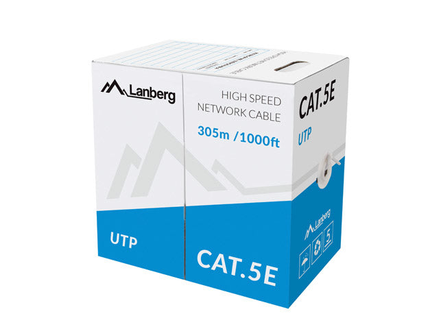 Lanberg LCU5-10CC-0305-G networking cable Green 305 m Cat5e U/UTP UTP - Kabel - CAT 5e