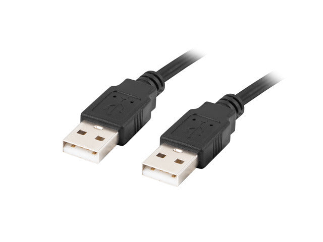 Lanberg CA-USBA-20CU-0018-BK USB cable 1.8m 2.0 A Black - Kabel - Digital/Daten