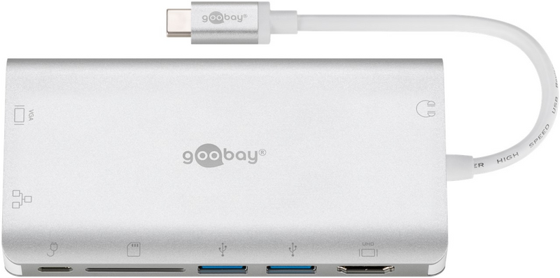Wentronic Goobay USB-C Premium Multiport-Adapter 49850