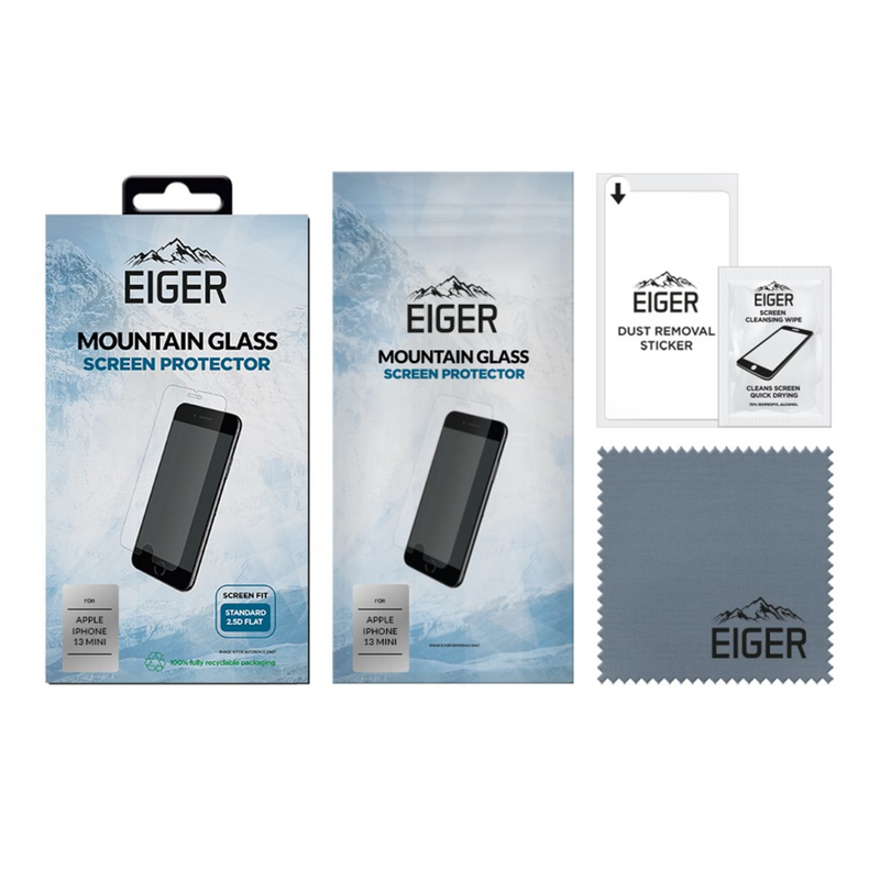Eiger Mountain Glass 2.5D SP iPhone 13 Mini clear