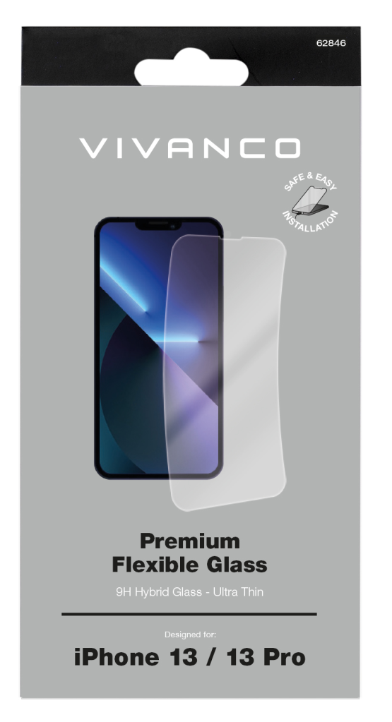 Vivanco 2D Premium 2DHYGLASVVIPH2021/2021P Displayschutzglas Passend für Handy iPhone 13