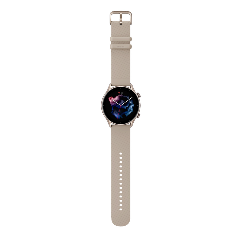 Amazfit GTR 3 Smartwatch Aluminium-Gehäuse Moonlight Grey Amoled-Display