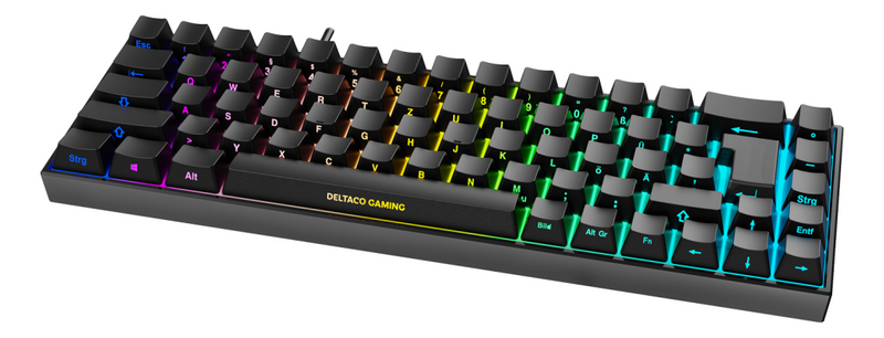 Deltaco GAMING DK440R - tastatur - tys