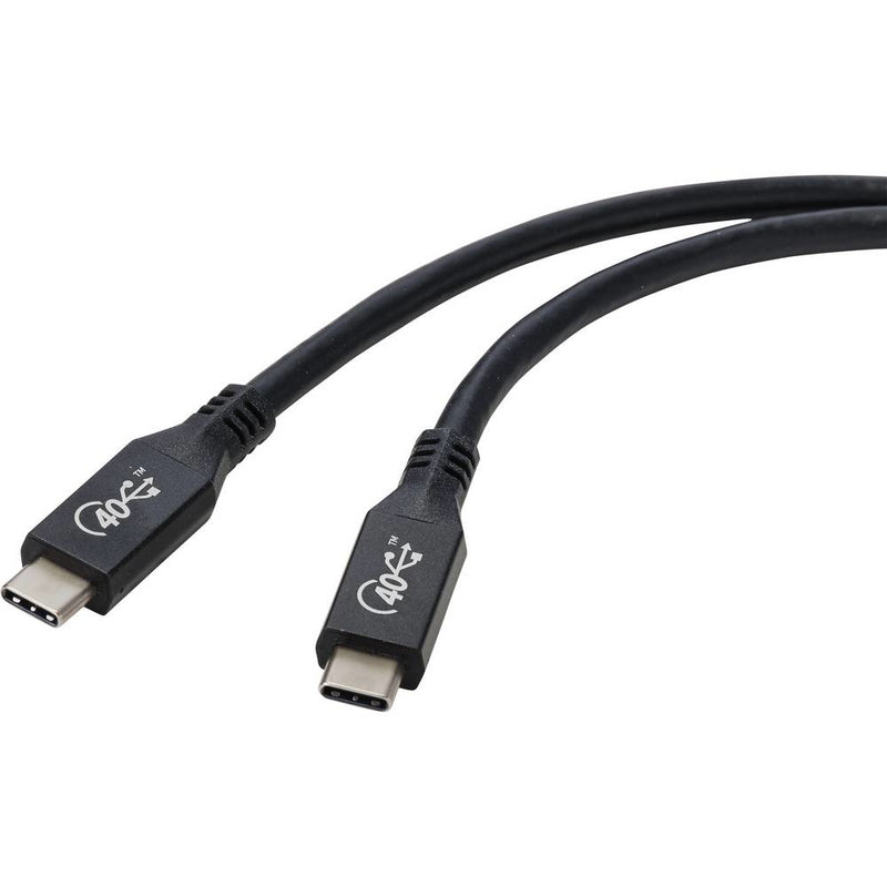 Renkforce USB-Kabel USB4 USB-C Stecker 0.80 m Schwarz Aluminium-Stecker - Kabel - Digital/Daten
