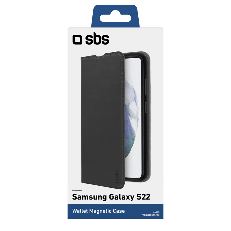 SBS Book Wallet Lite Samsung Galaxy S22+ schwarz