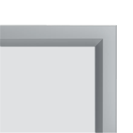 Nobo Plakatrahmen Impression Pro DIN A4 silber für Innenbereich Aluminiumrahmen