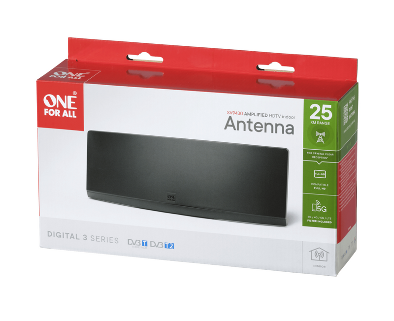One for All DVB-T Curved EX Antenne 45dB 5G