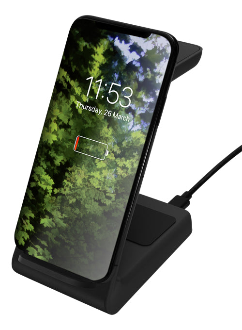 Deltaco 3-in-1 wireless charger stand 15 W 5 3 black