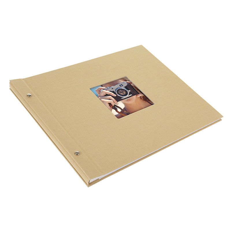 Goldbuch Bella Vista beige 39x31 Schraubalbum 40 weiße Seiten