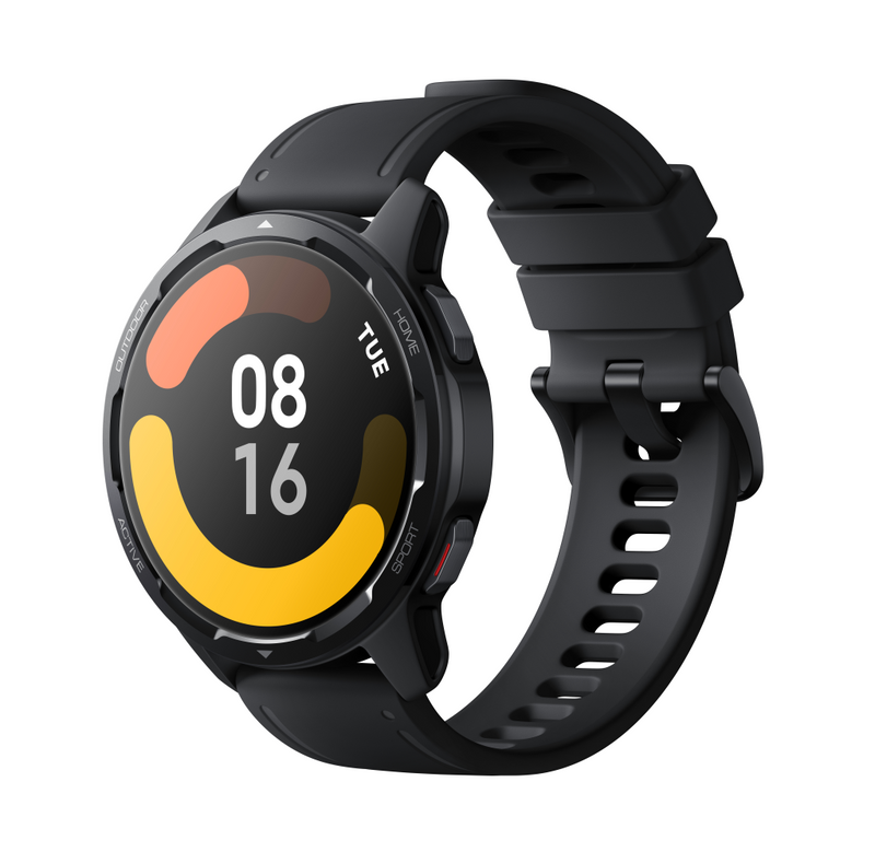 Xiaomi Watch S1 Active - Space black - intelligente Uhr mit Riemen - TPU - schwarz - Handgelenkgröße: 160-220 mm - Anzeige 3.6 cm (1.43")