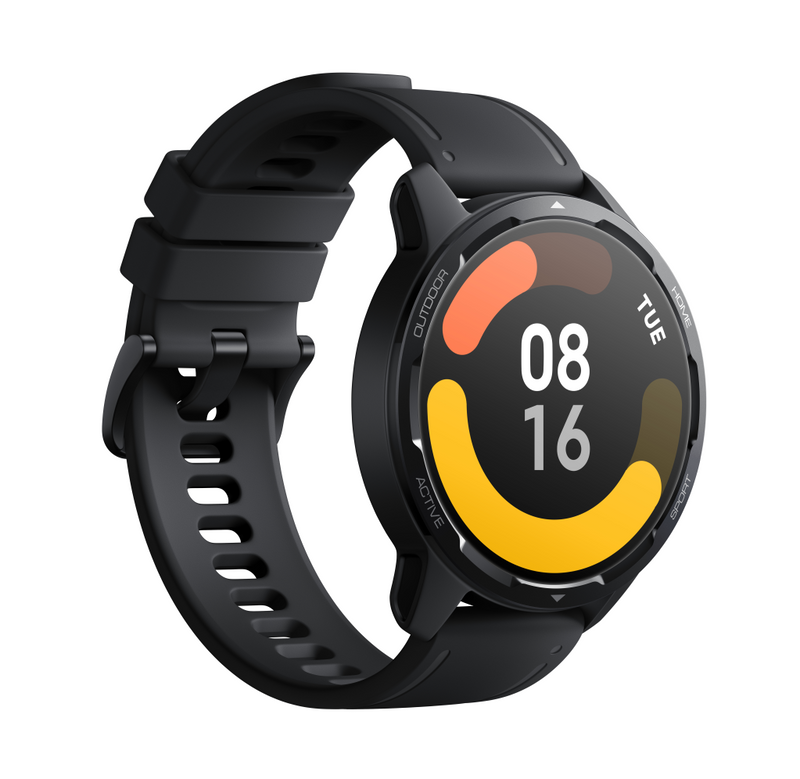 Xiaomi Watch S1 Active - Space black - intelligente Uhr mit Riemen - TPU - schwarz - Handgelenkgröße: 160-220 mm - Anzeige 3.6 cm (1.43")