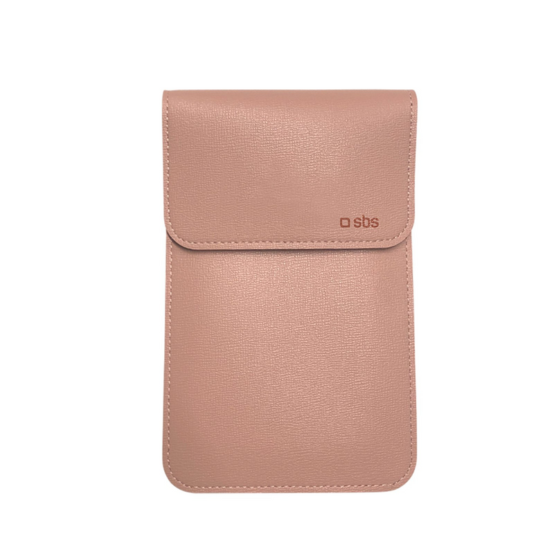 SBS Crossbody-Tasche für Smartphones bis 6.7'' rosa