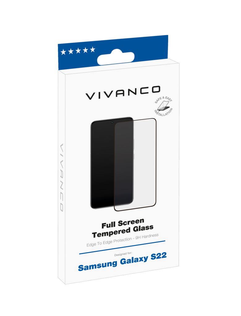 Vivanco 2.5DGLASVVSGS22 Displayschutzglas Passend für Handy-Modell Samsung Galaxy S22 1 St.