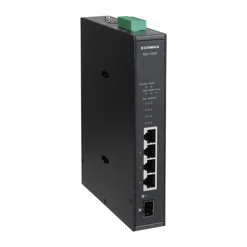 Edimax IGS-1105P - Switch - 4 x 10/100/1000 (PoE+)