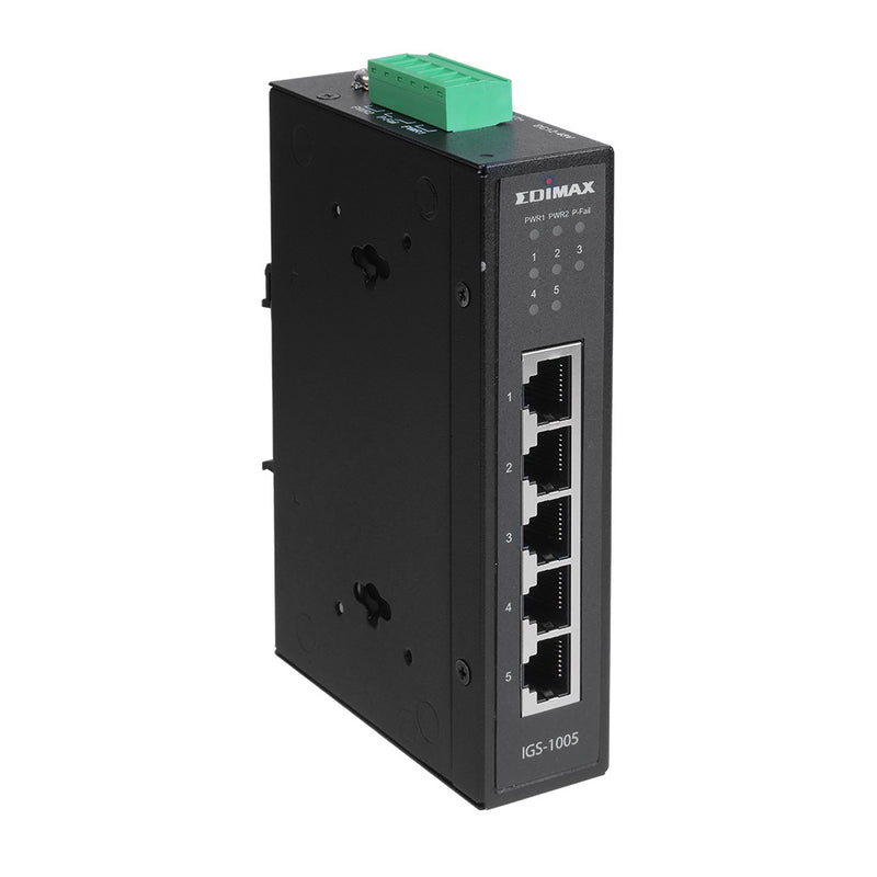Edimax IGS-1005 - Switch - 5 x 10/100/1000 - an DIN-Schiene montierbar