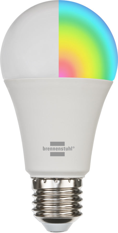 Brennenstuhl BRE 1294870270 - Smart Light, Lampe, E27, 9 W, RGBW, EEK A, WLAN