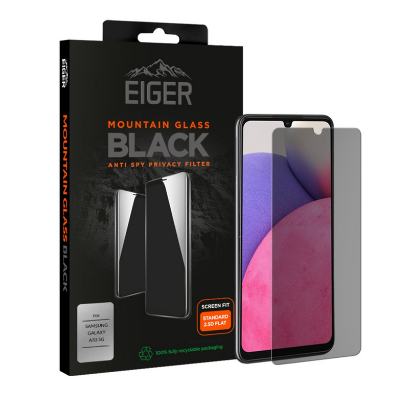 Eiger Mountain Black Privacy 2.5D SP Samsung Galaxy A33 5G