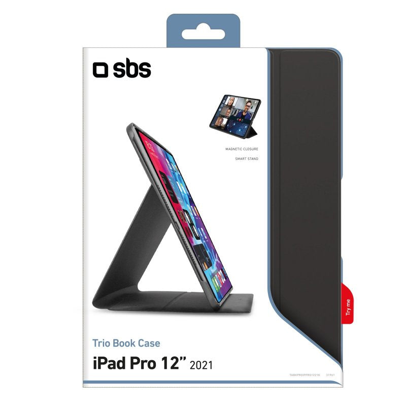 SBS Book Pro-Schutzhülle mit Ständer für iPad Pro 12 Zoll 2021