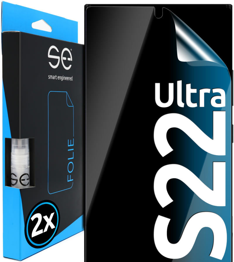 smart.engineered 2x3D Screen Protector for Samsung Galaxy S22 Ultra transparent
