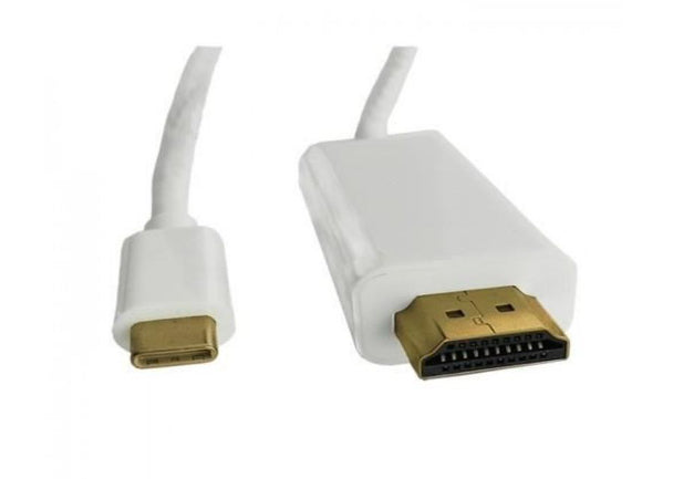 Qoltec 50414 - 1 m - HDMI Typ A (Standard) - USB Typ-C - Männlich - Männlich - Gerade