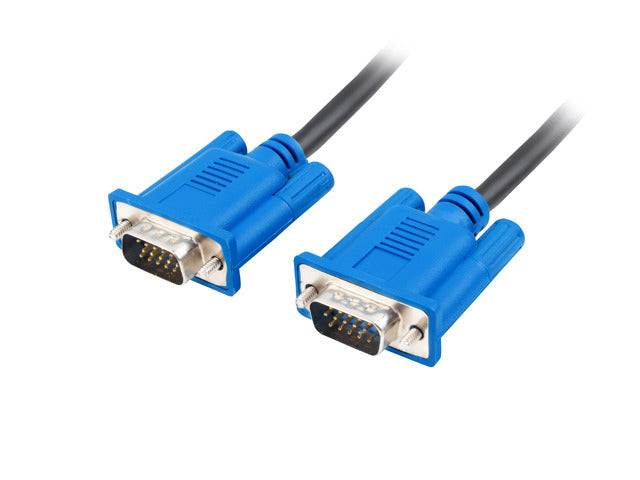 Lanberg CA-VGAC-10CU-0018-BK VGA cable 1.8 m 15pin Black - Kabel - Digital/Display/Video
