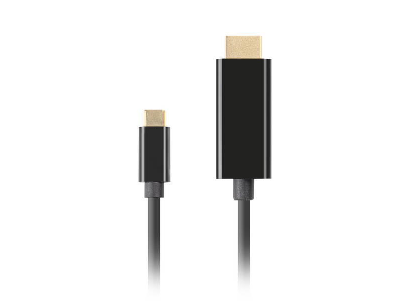 Lanberg CABLE USB-C(M)->HDMI(M) 1.8M 4K 60HZ BLACK - Kabel - Digital/Daten
