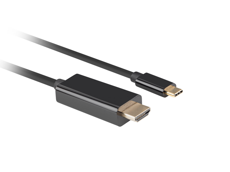 Lanberg CABLE USB-C(M)->HDMI(M) 3M 4K 60HZ BLACK - Kabel - Digital/Daten