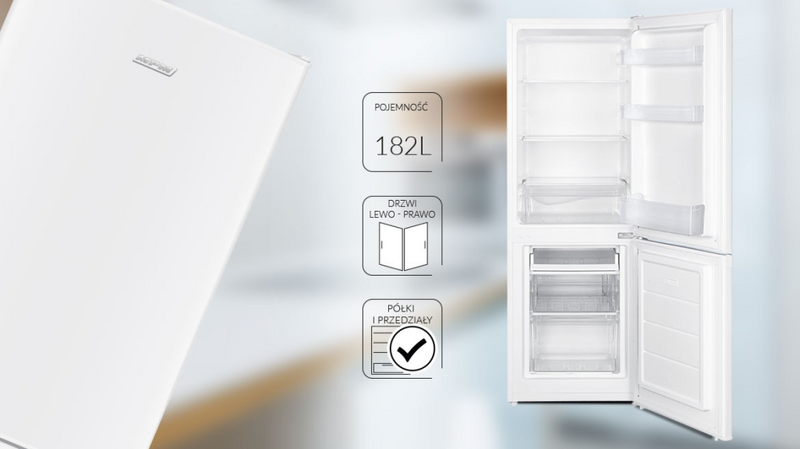 MPM Combined refrigerator-freezer 182-KB-38W white