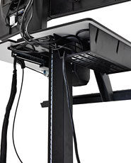 Ergotron WorkFit-C - Dual Sit-Stand - Multimedia-Wagen - Schwarz - Grau - Flachbildschirm - 12,7 kg - 55,9 cm (22 Zoll) - 75 x 75,100 x 100 mm