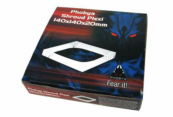 Phobya 140x140x20mm Shroud Plexi