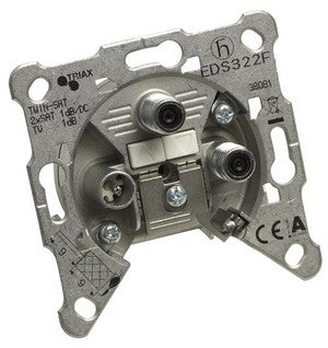 Triax EDS 322 F - Ausgang - F-Stecker, IEC-Anschluss