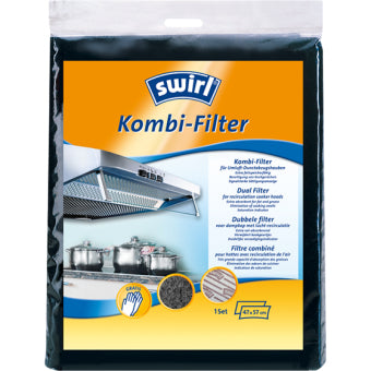 Swirl Kombi-Filter - Filter für Dunstabzugshaube - Schwarz - 570 mm - 470 mm - 1 Stück(e)