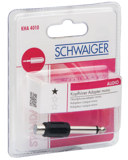 Schwaiger Audio-Adapter - Composite Audio - Mono-Stecker (M)