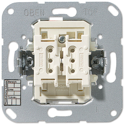 JUNG 4072.01 LED - Drucktasten-Schalter - 2P - Beige - Grau